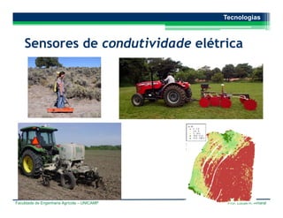Faculdade de Engenharia Agrícola – UNICAMP Prof. Lucas R. Amaral
Tecnologias
Sensores de condutividade elétrica
 