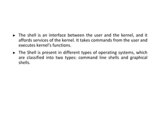 1 Intro, Linux system Architecture, Features, File system Structure and ...