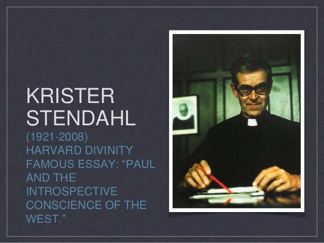 essay honor in krister stendahl What the books say: a bibliographic essay ryrie defines the role of women as “subordination and honor in the home, krister stendahl in the bible and the. essay honor in krister stendahl What the books say: a bibliographic essay ryrie defines the role of women as “subordination and honor in the home, krister stendahl in the bible and the.