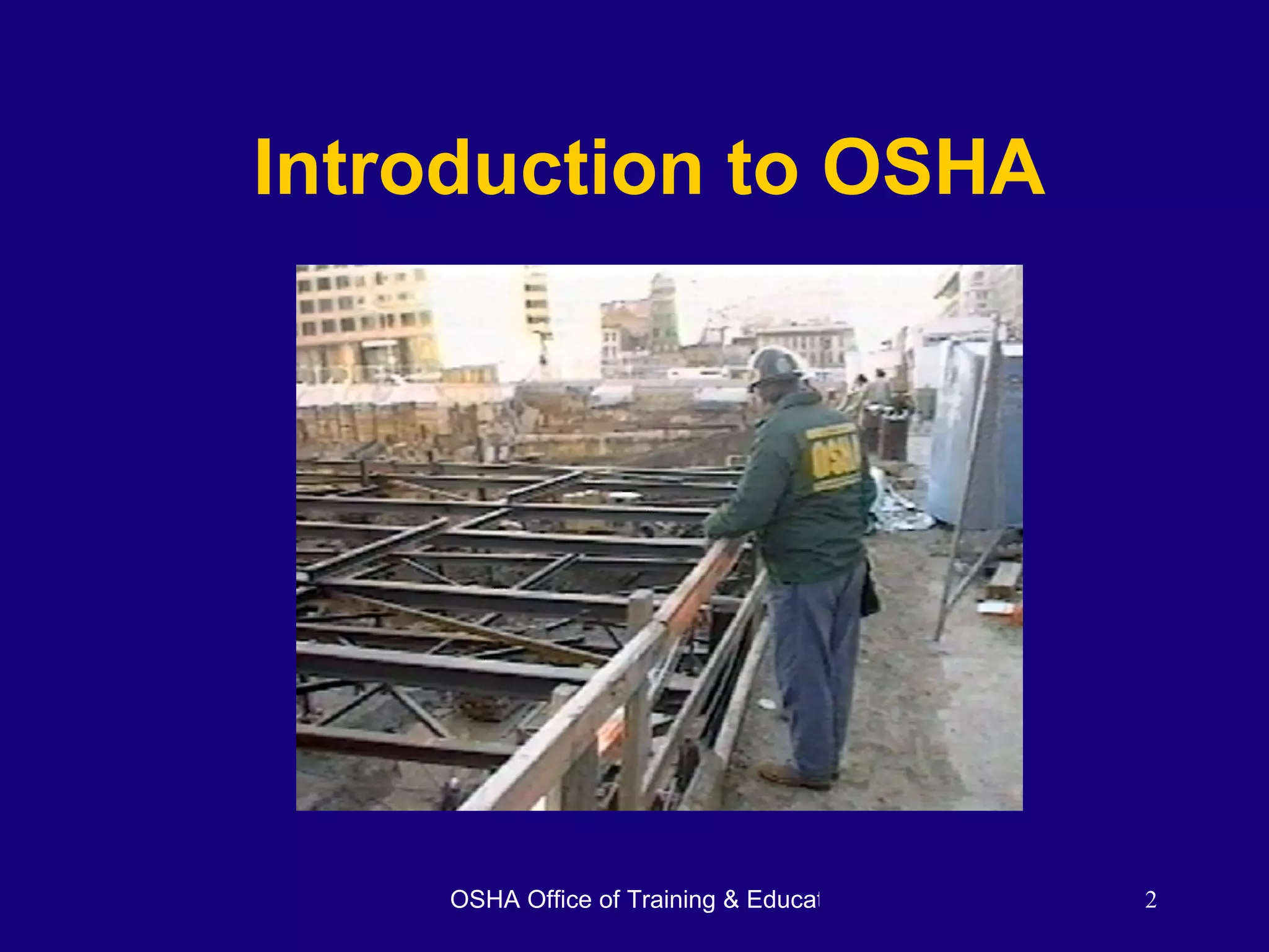 Introduction to OSHA 