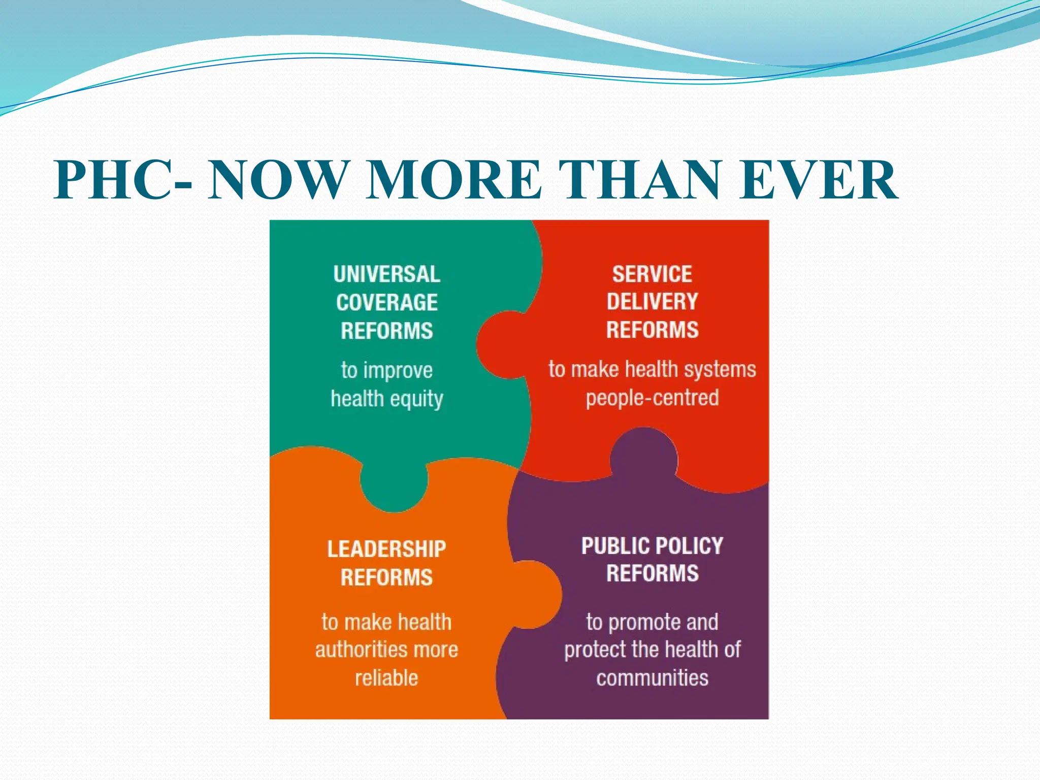 PHC- NOW MORE THAN EVER
 