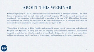 Introduction to Key Concepts (Series: Intellectual Property Boot Camp ...