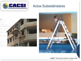 Actos Subestándares
 