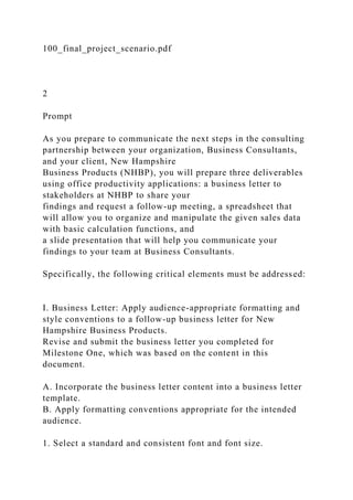 It 100 Final Project.pdf 1 IT 100 Final Project Guidelines and Rubric Over.docx
