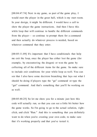 1 IT 140 A Mini History of Text-Based Games Text | DOCX