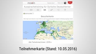 Teilnehmerkarte (Stand: 10.05.2016)
 