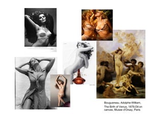 Bouguereau, Adolphe-William,  The Birth of Venus, 1879,Oil on canvas, Musee d'Orsay, Paris 