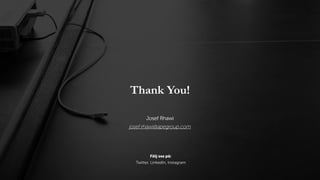 Thank You!
Josef Rhawi
josef.rhawi@apegroup.com
Följ oss på:
Twitter, LinkedIn, Instagram
 