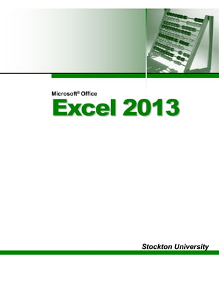 Microsoft® Office
EExxcceell 22001133
Stockton University
 