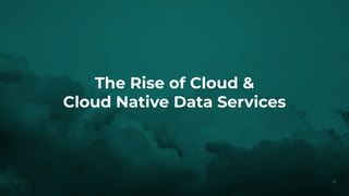 The Rise of Cloud &
Cloud Native Data Services
23
 
