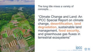 Climate Change and Land | PDF