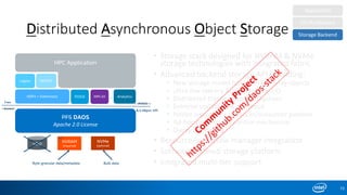 Scale Out Object Storage Introduction to the DAOS Scale-out object store (HLRS Workshop, April ...