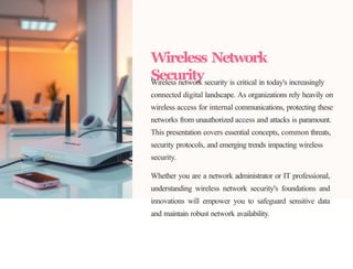 Wireless Network Security System Pptx