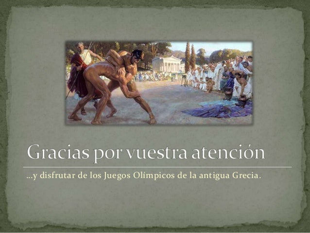 1 juegos olímpicos en la antigua grecia