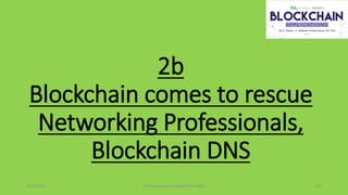 2b
Blockchain comes to rescue
Networking Professionals,
Blockchain DNS
6/30/2022 The Computers Limited (Estd 1983) 107
 