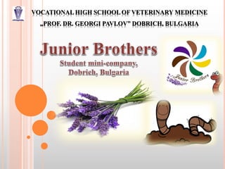 VOCATIONAL HIGH SCHOOL OF VETERINARY MEDICINE
„PROF. DR. GEORGI PAVLOV” DOBRICH, BULGARIA
 