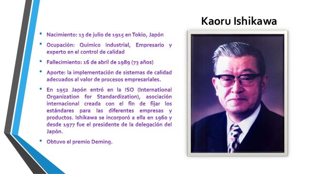 El enfoque japones de la calidad según Ishikawa y la