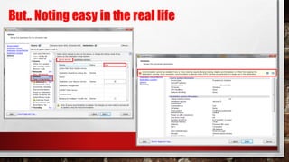 But.. Noting easy in the real life
 