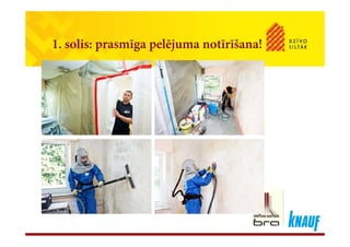 l l š1. solis: prasmīga pelējuma notīrīšana!
 