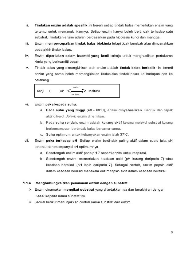 Kertas Penerangan Sains Am 3 Modul 1 Biocatalisis