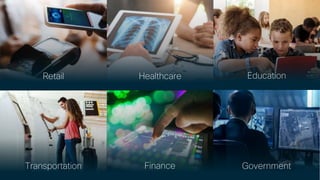 © 2017 Cisco and/or its affiliates. All rights reserved.
Retail Healthcare Education
Transportation Finance Government
 