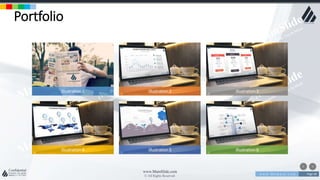 w w w . D o m a i n . c o m Page 48
www.MainSlide.com
© All Rights Reserved.
Confidential
Illustration 1 Illustration 2 Illustration 3
Illustration 4 Illustration 5 Illustration 6
Portfolio
 