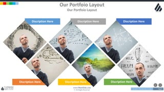 w w w . D o m a i n . c o m Page 8
www.MainSlide.com
© All Rights Reserved.
Confidential
Discription Here Discription Here Discription Here
Discription HereDiscription HereDiscription Here
Our Portfoio Layout
Our Portfoio Layout
 