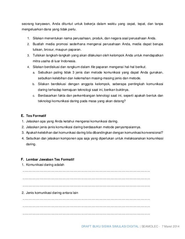  Komunikasi Data Dalam Jaringan Daring 