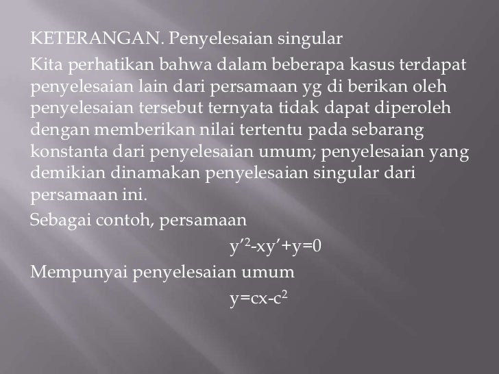 1 Konsep Dasar Dan Gagasan Persamaan Dif Orde 1