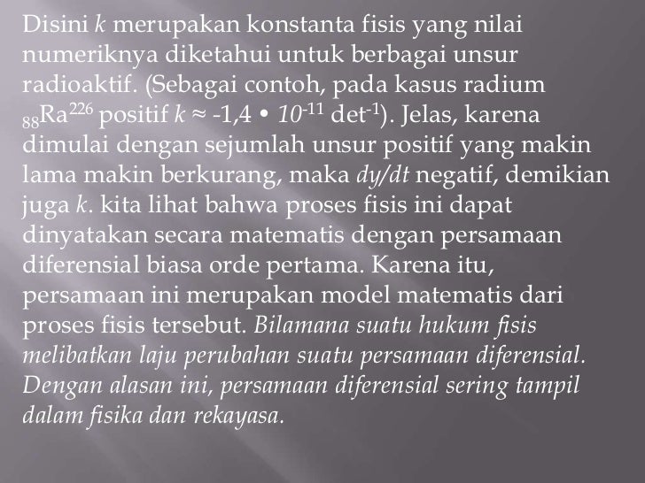 1 Konsep Dasar Dan Gagasan Persamaan Dif Orde 1