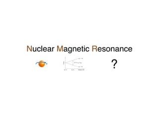 ?
Nuclear Magnetic Resonance
 