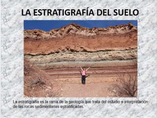 1 la estratigrafía del suelo