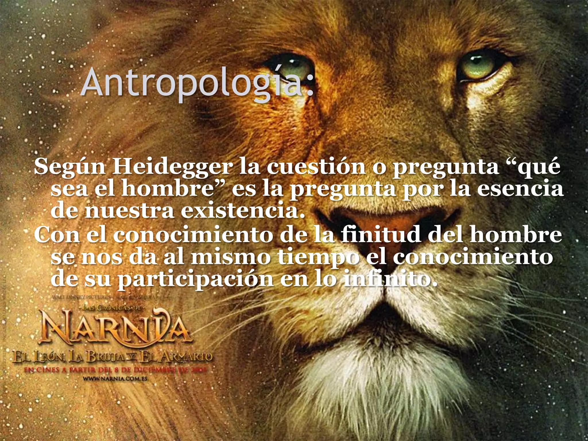 ¿Qué es el hombre?AntropologíaLas 4 preguntas“En el fondo, todas estas disciplinas se podrían refundir en la antropología...”Kant.Según Kant, la antropología filosófica es la disciplina filosófica fundamental. Pero para nada se ocupa de qué sea el hombre. Su aporte a la filosofía fue la pregunta.