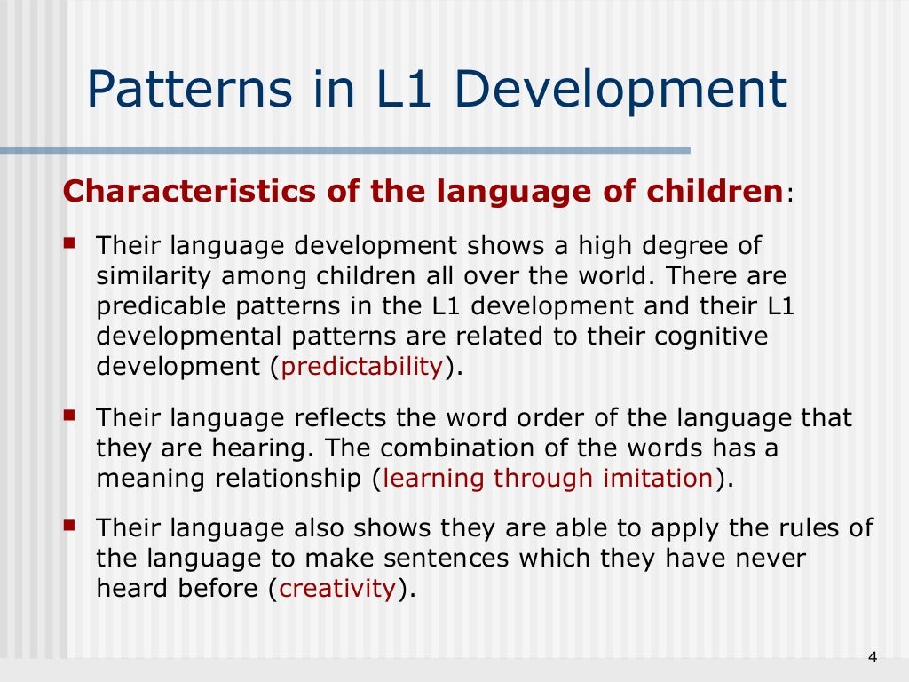 Language Learning in Early Childhood