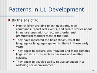 L1 Pattern 1 learning a_first_language_new | PPT