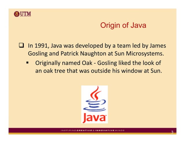 Introduction to Java Programming Language