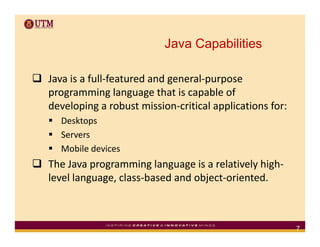Introduction to Java Programming Language | PPT