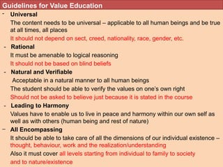 introduction to universal human values and importance | PPTX