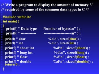 1_Lecture 1 ABC of C programming.ppt. great resource | PPT