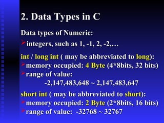 1_Lecture 1 ABC of C programming.ppt. great resource | PPT