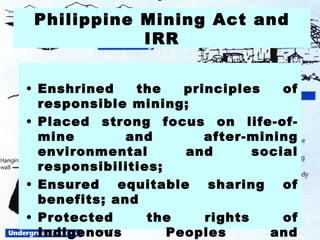 Mining Rights Act Leo Jasareno presentation at Conference on Mining's Impact on ...