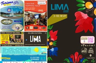 NOVIEMBRE-DICIEMBRE2018-EDICIÓN25
LIMA BAR
HOPPING TOUR
EN LIMA CULTURAL
@EnLimaAgendaCultural, Looking for something to culture with...
LOOK FOR THE YELLOW VEST
FREE PISCO SOUR, FREE FOOD TASTING, FREE ENTRY TO CLUBS
TOURS 4 TIPS
FREE TOUR BY WALKING
MEET US AT
THE PLAZA
MAYOR AT
10:00 AM
FOR THE
FIRST TOUR
TOURS 4 TIPS PERU
Explore the hidden
gems with a local
LIMA BAR
HOPPING TOUR
MEET @
Plaza de San Mar n
icog dá elM Ao gt ui aucriC
+51930216269
DOWNTOWN
BIKE TOUR
WATER PARK
COST $ 20.°°
#LimaDowntown, 4 Bars, 3 Shots, 1 Club ...
$25
+51930216269
SCAN YOUR
M A P
 