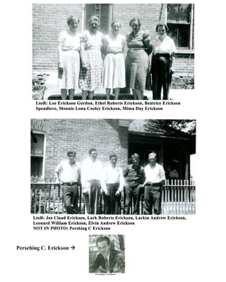 Life's Story of Larkin Andrew Erickson & Ethel Roberts | PDF