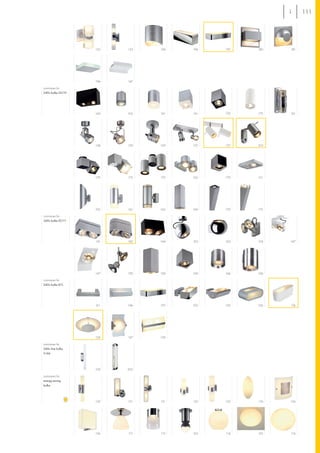 111




                   135   133   194   196   197   180   181




                   194   147

Luminaires for
240v bulbs GU10




                   144   163   161   161   170   175   161




                   158   159   159   157   157   210




                   170   173   175   162   170   151




                   192   161   163   169   170   172

Luminaires for
240v bulbs ES111




                   141   142   144   165   165   154   147




                   147   159   169   169   166   166

Luminaires for
240v bulbs R7s




                   211   196   197   193   192   195   176




                   124   137   139

Luminaires for
240v line bulbs
S14d




                   129   202

Luminaires for
energy-saving
bulbs




                   130   131   131   132   132   116   136




                   136   115   115   163   114   125   116
 