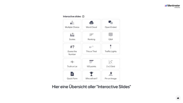 Mentimeter - Interactive Slides - Beispiele | PDF