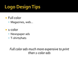 Logo design notes | PPTX