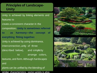 Design Principles Unity Landscape what is landscape architecture ? complete guide | PPTX