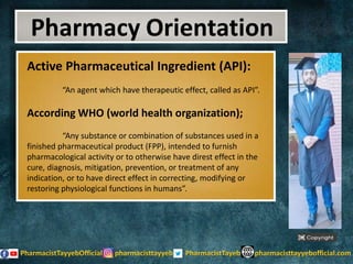 Pharmacy Orientation| Lecture# 1| Physical Pharmacy Lecture Series ...