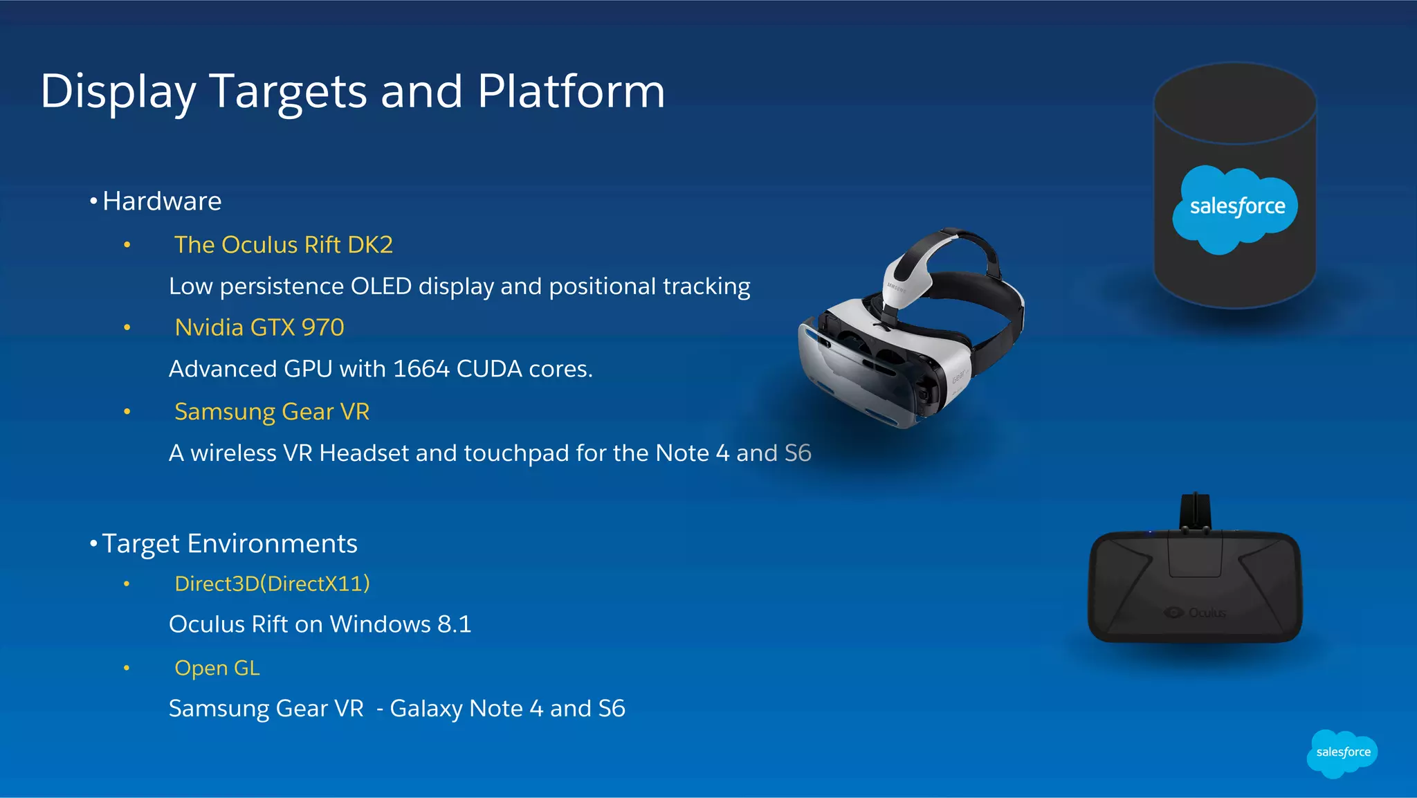 Using Oculus Rift and Virtual Reality to Visualize Data on Salesforce | PDF