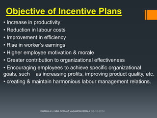 INCENTIVE By Dhanya Ushas | PPTX